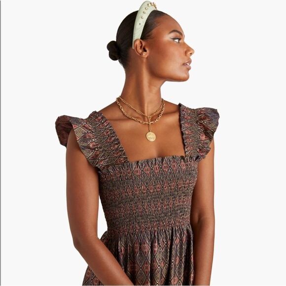 RARE! Hill House Home The Ellie Nap Dress Jewel Brocade - Picture 5 of 8